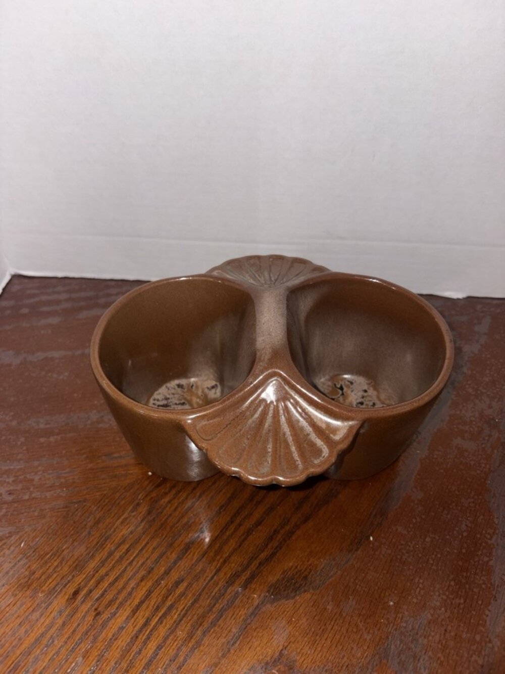 Frankoma DJ Double Jam Jelly Server Plainsman Desert Gold Ceramic Pottery VTG
